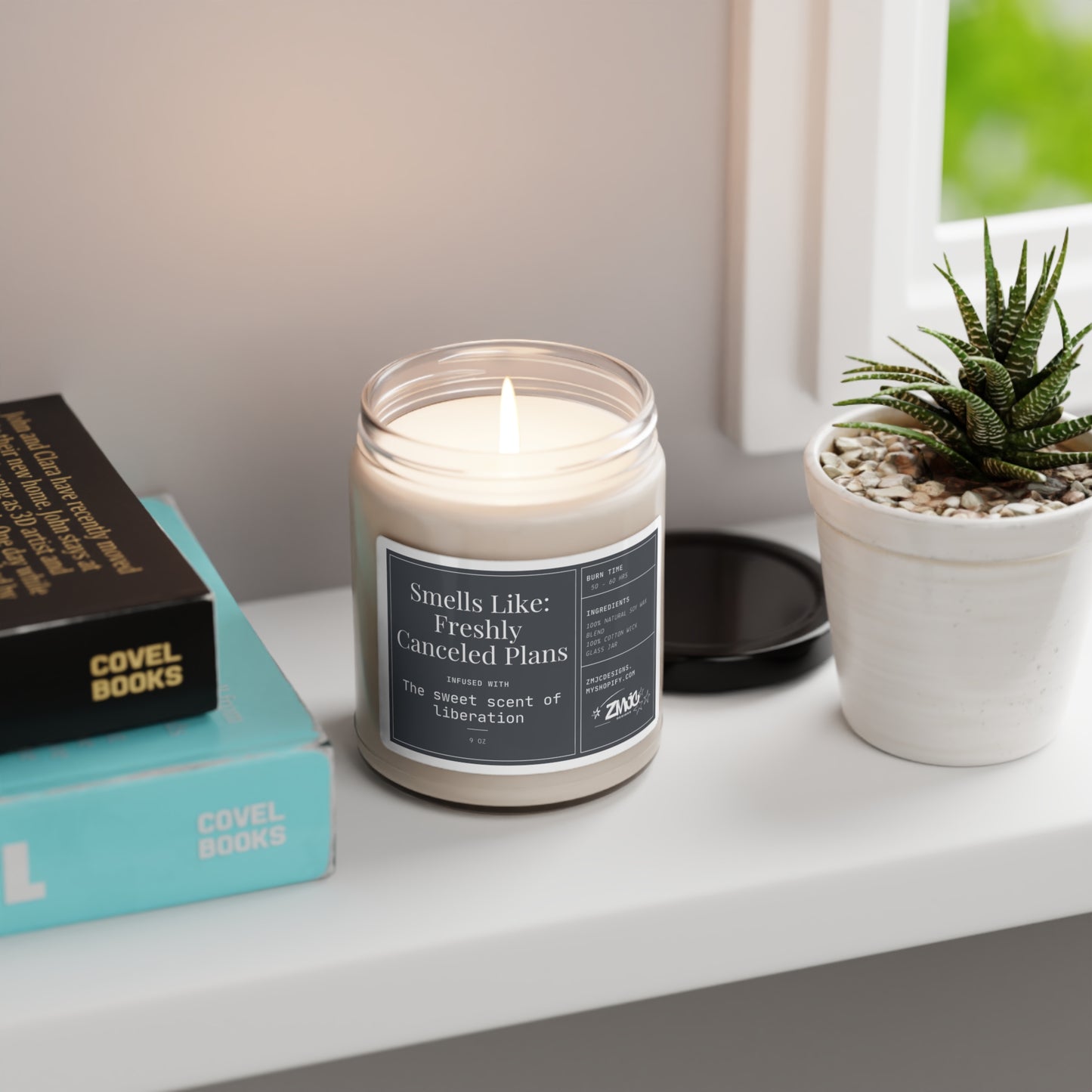 Smells Like: Freshly Canceled Plans | Infused With: The Sweet Scent of Liberation | Scented Soy Candle, 9oz