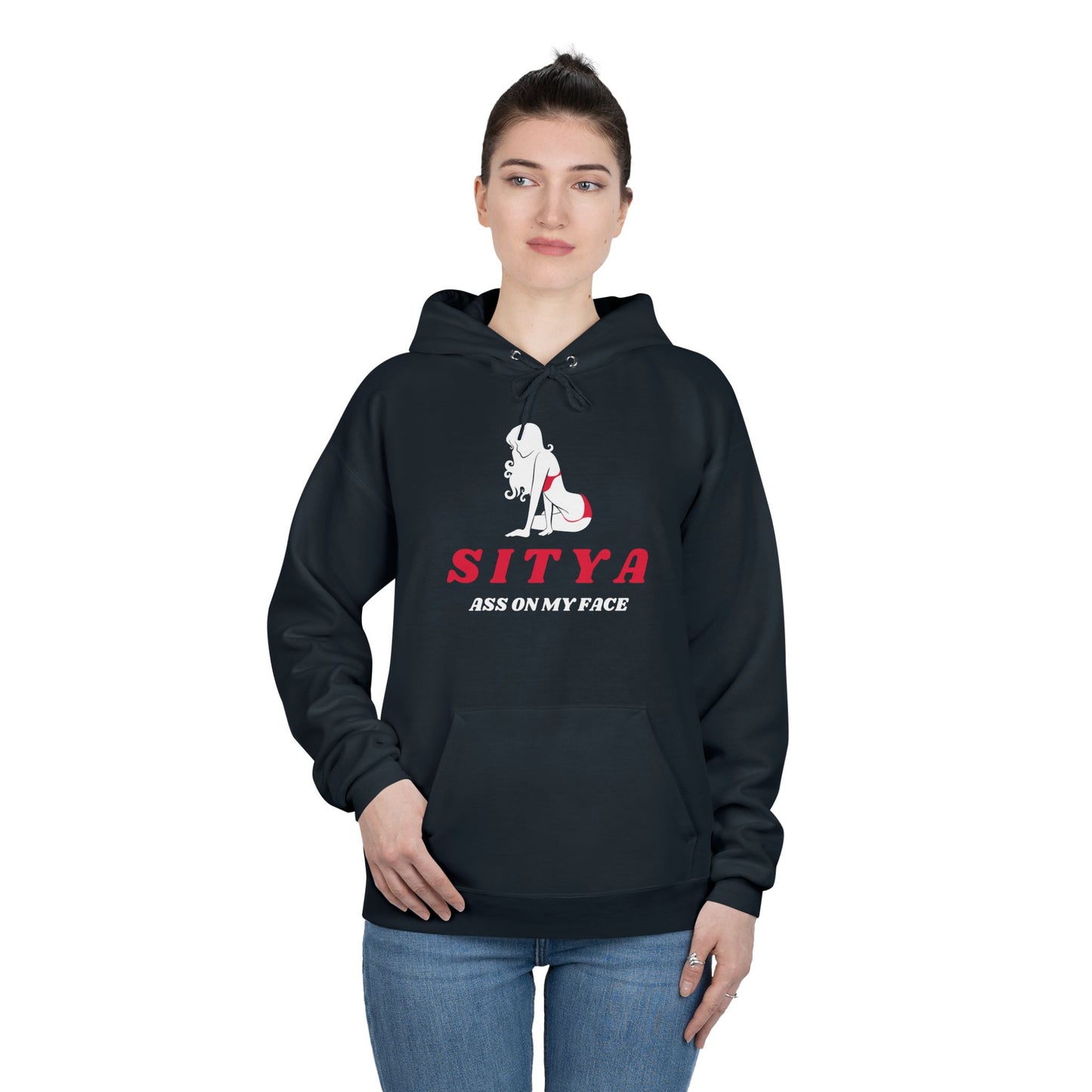 Sit Ya Ass on My Face | Hoodie | Gift Idea | Men Humor | Adult | Unisex EcoSmartĀ® Pullover Hoodie Sweatshirt