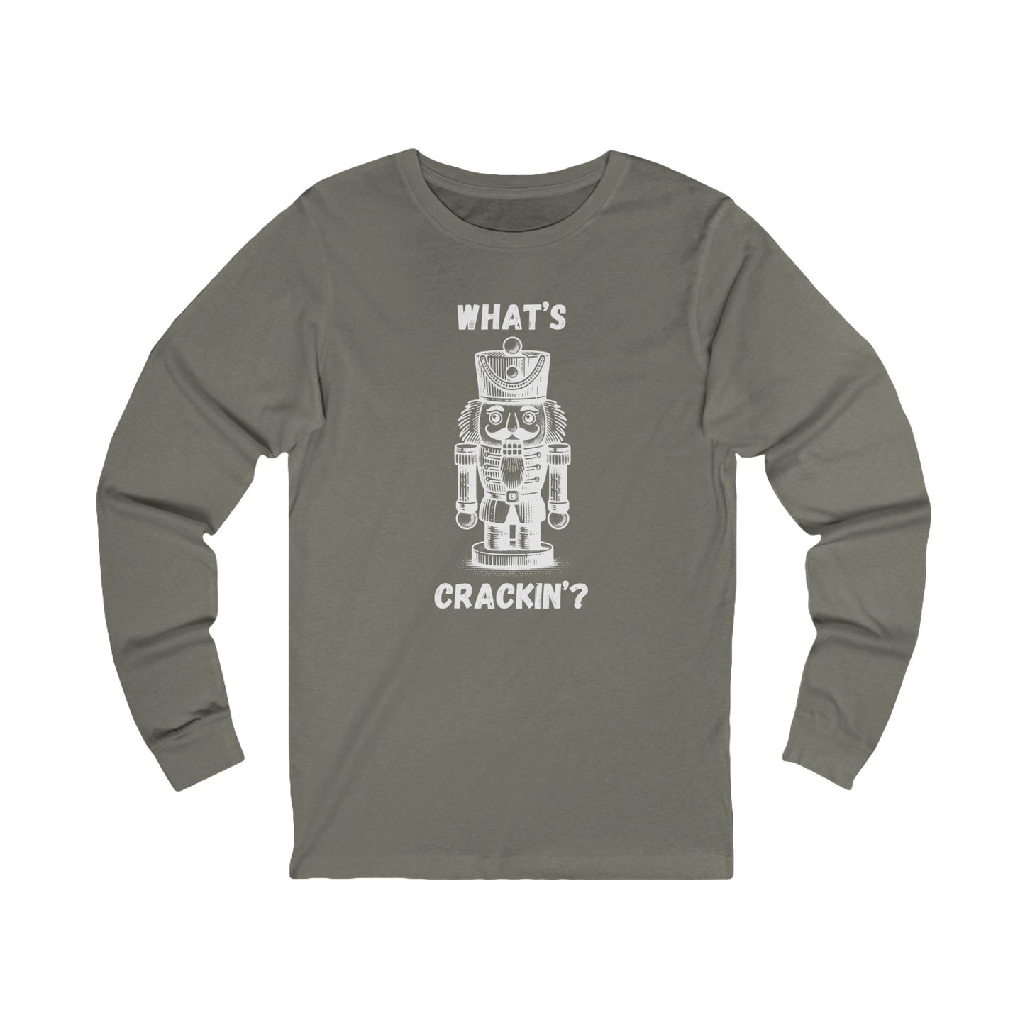 What's Crackin' | Long Sleeve| Christmas T-Shirt | Graphic Tee | Gift Idea | Unisex - Men and Women Tee | Funny T-Shirt