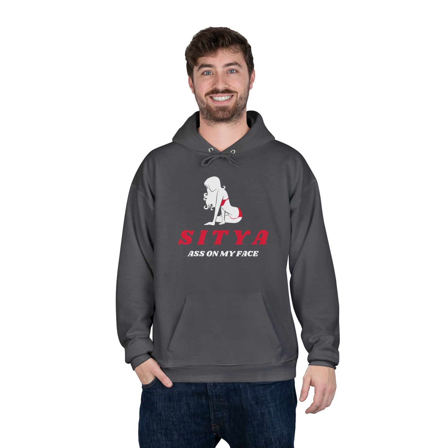 Sit Ya Ass on My Face | Hoodie | Gift Idea | Men Humor | Adult | Unisex EcoSmartĀ® Pullover Hoodie Sweatshirt