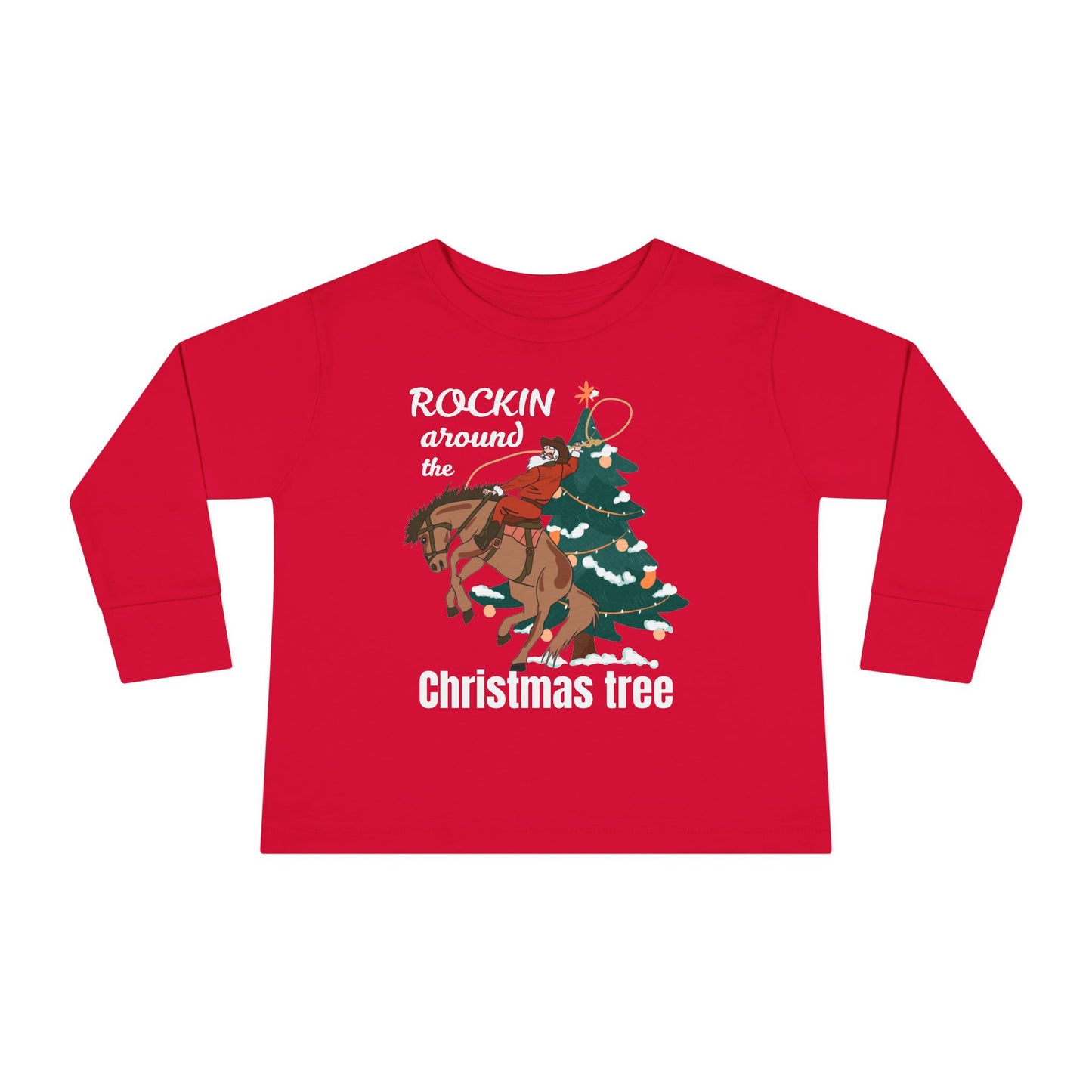 Rocking Around the Christmas Tree | Toddler Long Sleeve | Christmas Tee