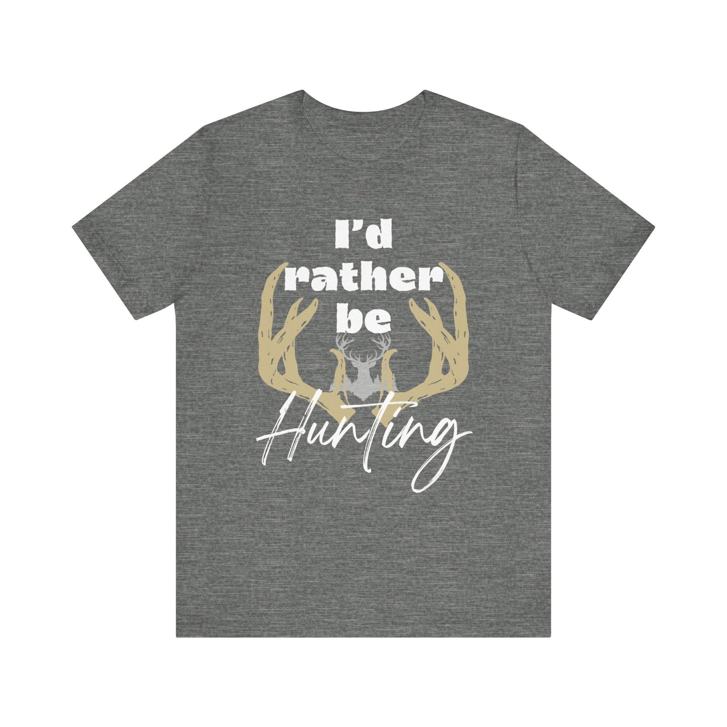 Southern Charm tee shirt stating 'I'd Rather Be Hunting' in color deep heather