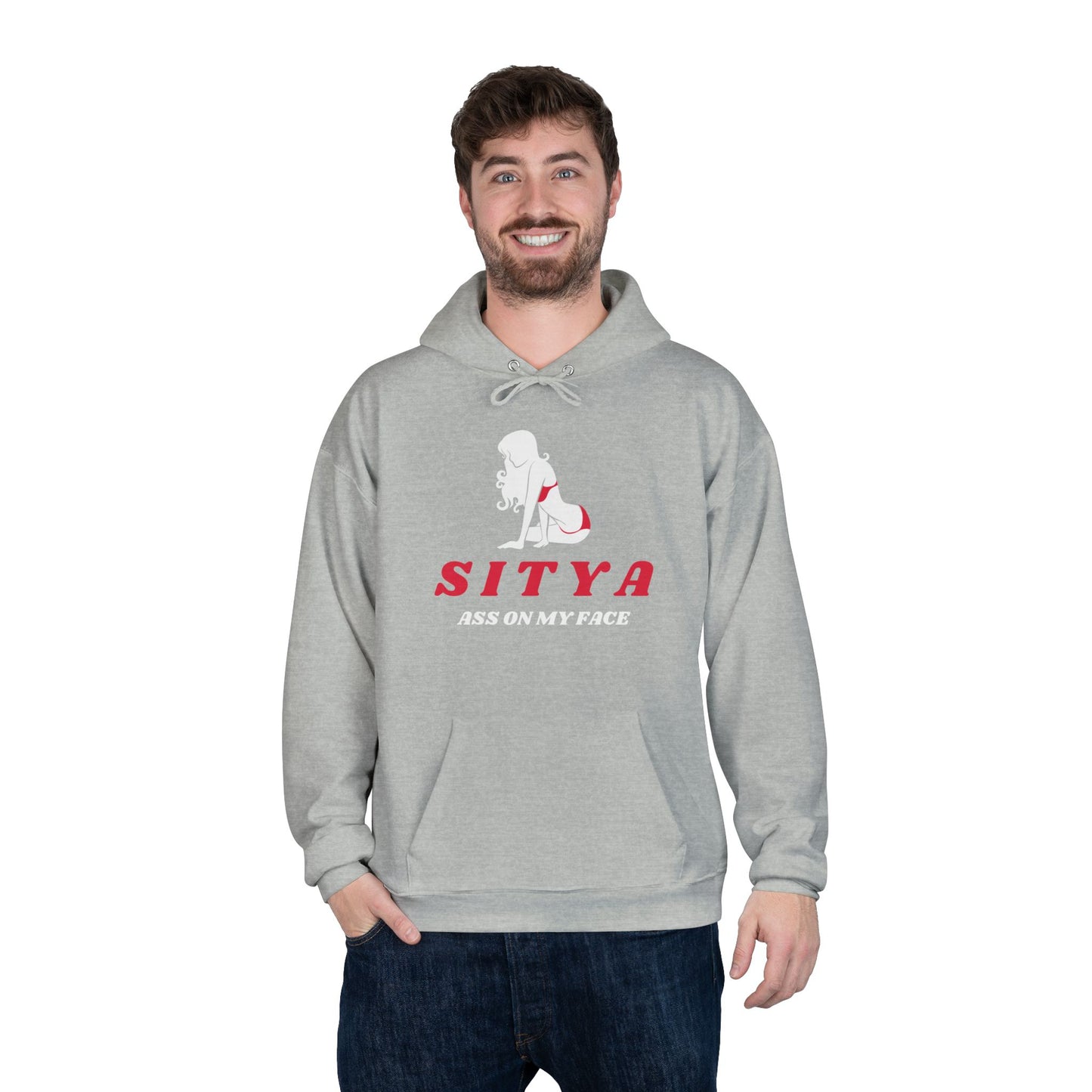 Sit Ya Ass on My Face | Hoodie | Gift Idea | Men Humor | Adult | Unisex EcoSmartĀ® Pullover Hoodie Sweatshirt