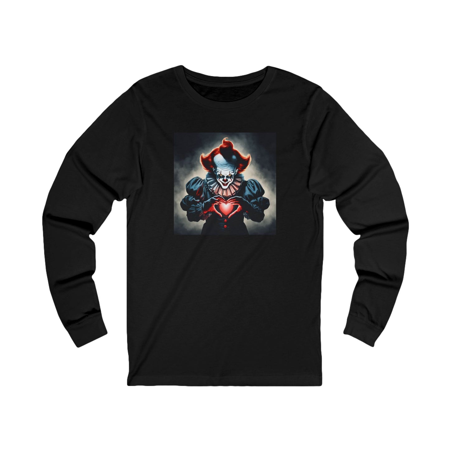 Pennywise Heart-Hands Long Sleeve| Fall T-Shirt | Halloween Graphic | Gift Idea | Unisex - Men and Women Tee | Funny T-Shirt