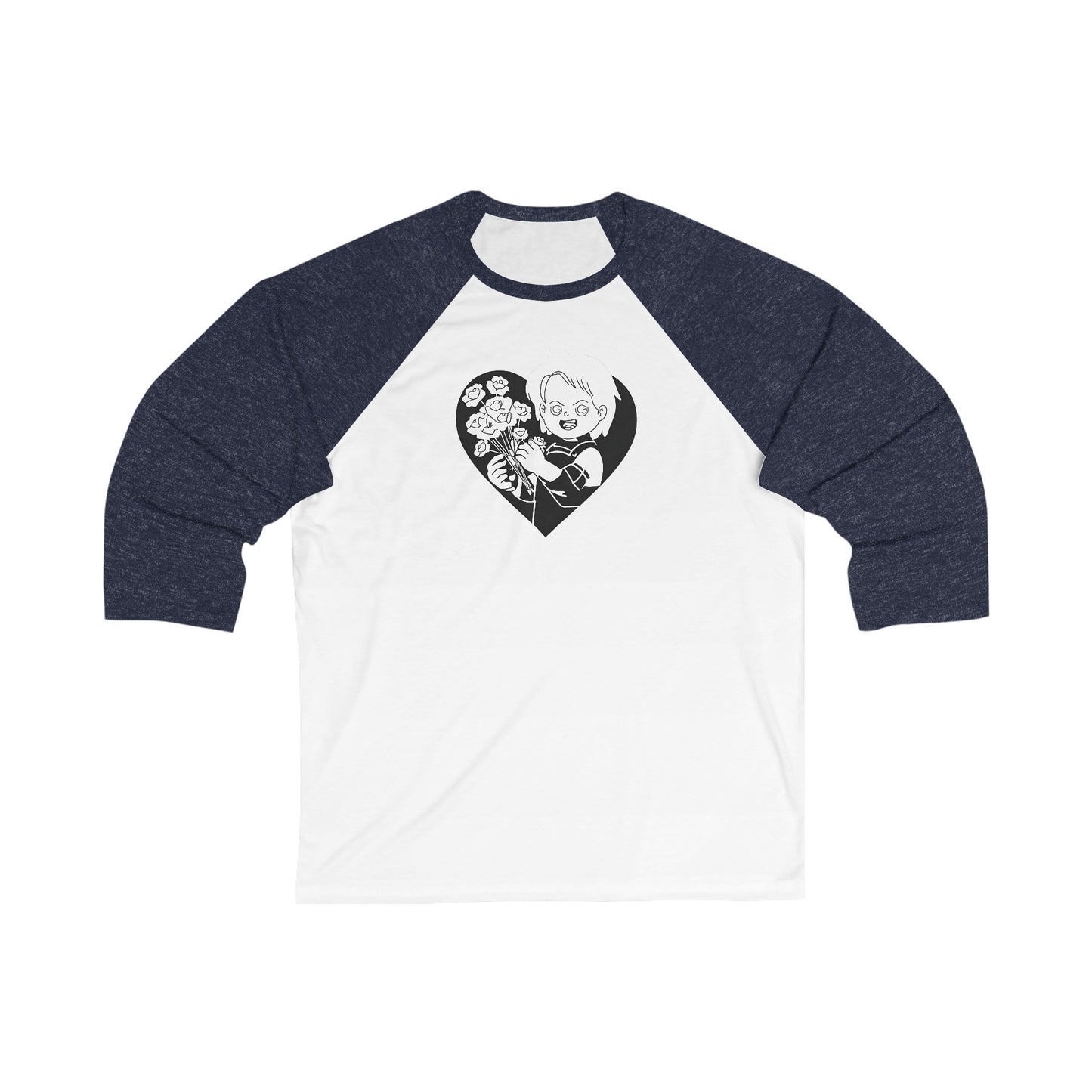 Chucky Heart | Fall T-Shirt | Halloween Graphic | Gift Idea | 3/4 Sleeve Tee | Funny T-Shirt
