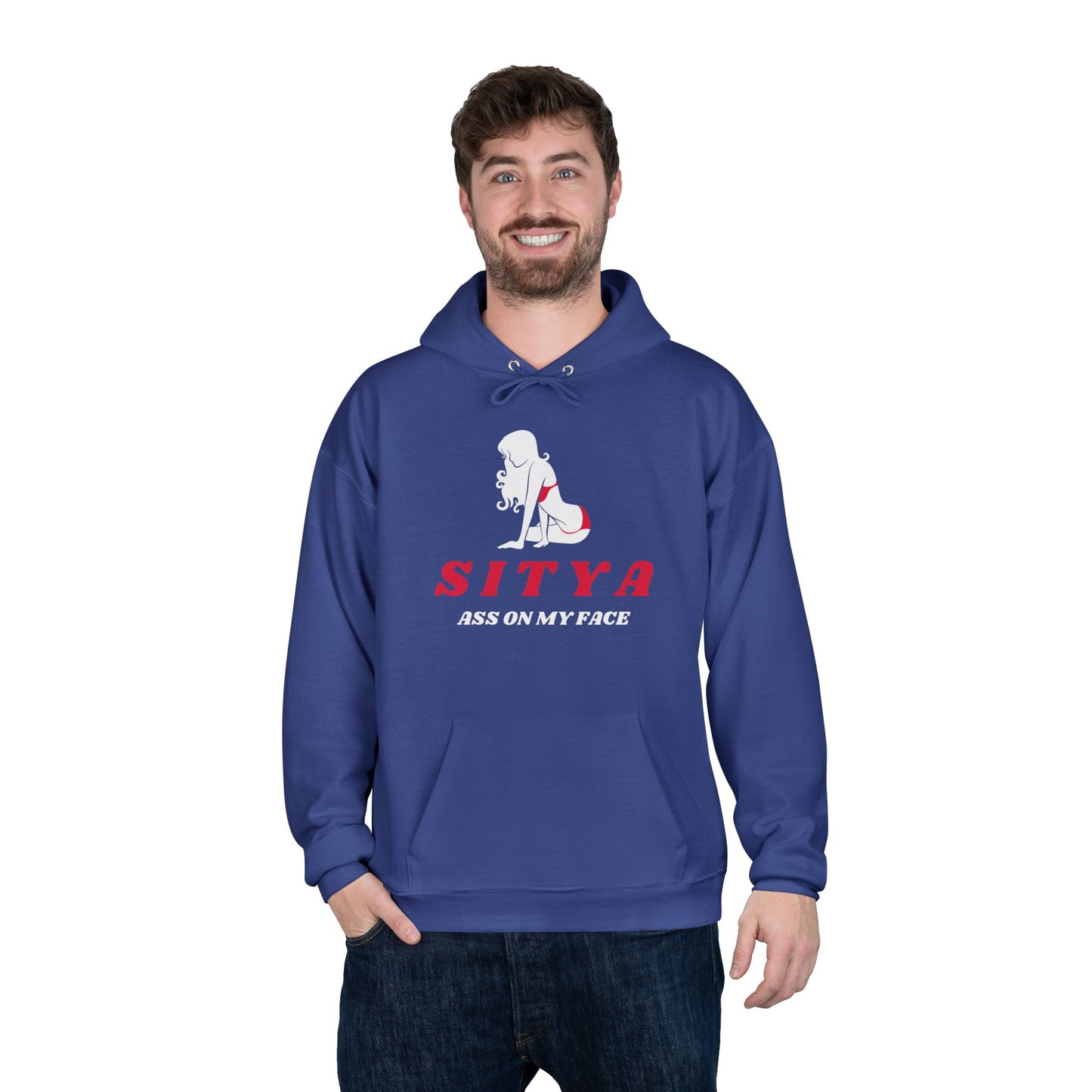 Sit Ya Ass on My Face | Hoodie | Gift Idea | Men Humor | Adult | Unisex EcoSmartĀ® Pullover Hoodie Sweatshirt