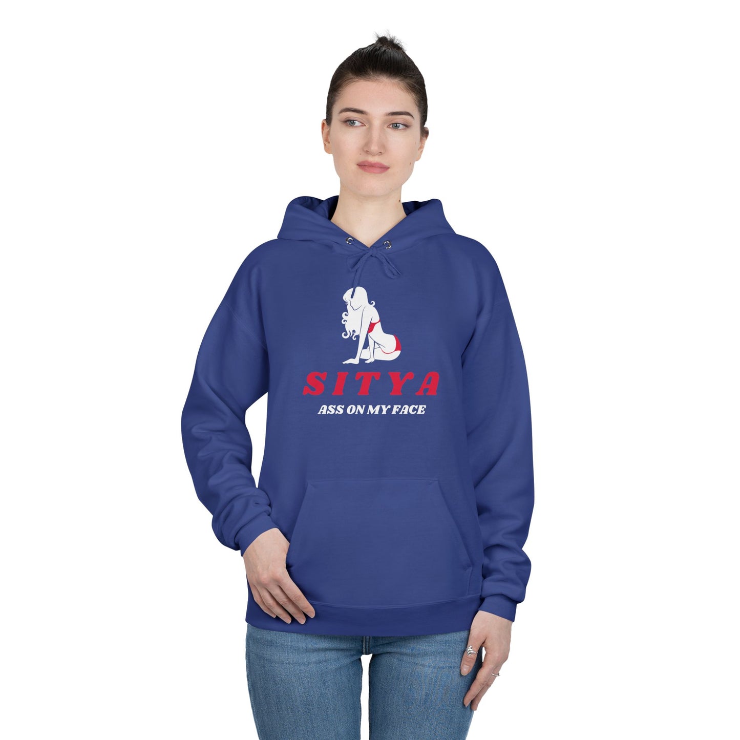 Sit Ya Ass on My Face | Hoodie | Gift Idea | Men Humor | Adult | Unisex EcoSmartĀ® Pullover Hoodie Sweatshirt