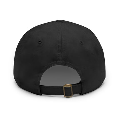 Halloween Dad Hat with Leather Patch - Broom hair. Don't care.