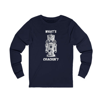 What's Crackin' | Long Sleeve| Christmas T-Shirt | Graphic Tee | Gift Idea | Unisex - Men and Women Tee | Funny T-Shirt