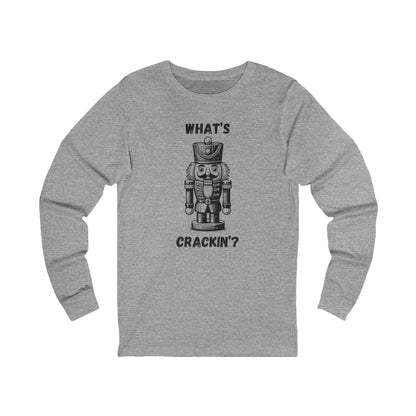 What's Crackin' | Long Sleeve| Christmas T-Shirt | Graphic Tee | Gift Idea | Unisex - Men and Women Tee | Funny T-Shirt