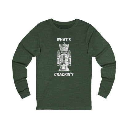 What's Crackin' | Long Sleeve| Christmas T-Shirt | Graphic Tee | Gift Idea | Unisex - Men and Women Tee | Funny T-Shirt
