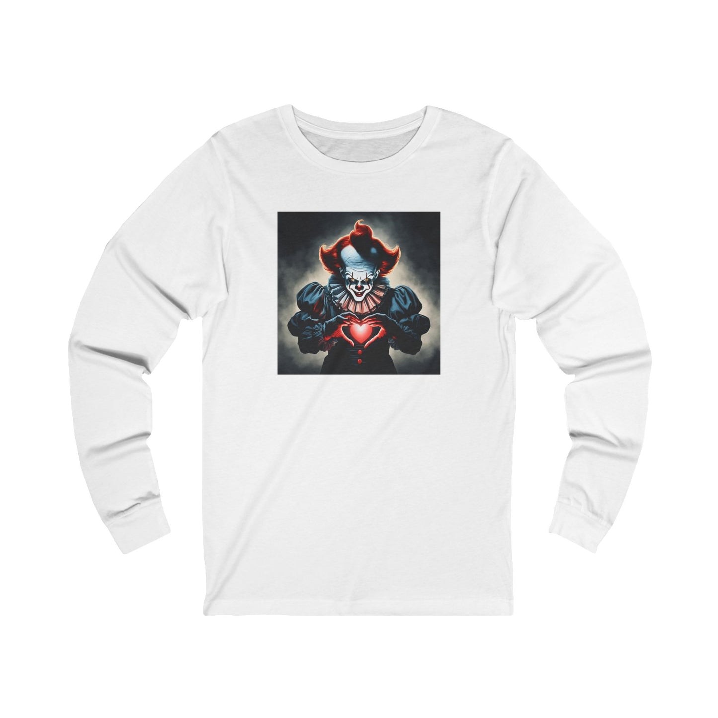Pennywise Heart-Hands Long Sleeve| Fall T-Shirt | Halloween Graphic | Gift Idea | Unisex - Men and Women Tee | Funny T-Shirt