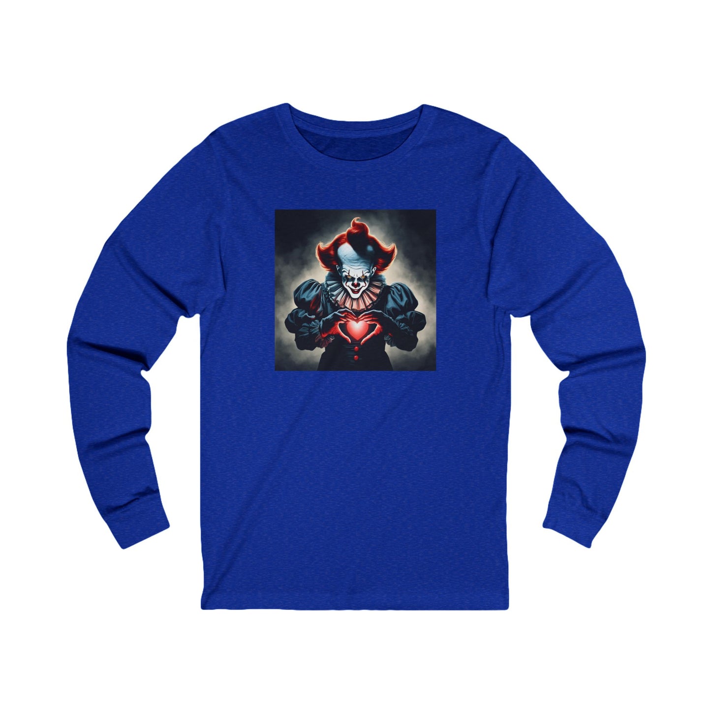 Pennywise Heart-Hands Long Sleeve| Fall T-Shirt | Halloween Graphic | Gift Idea | Unisex - Men and Women Tee | Funny T-Shirt