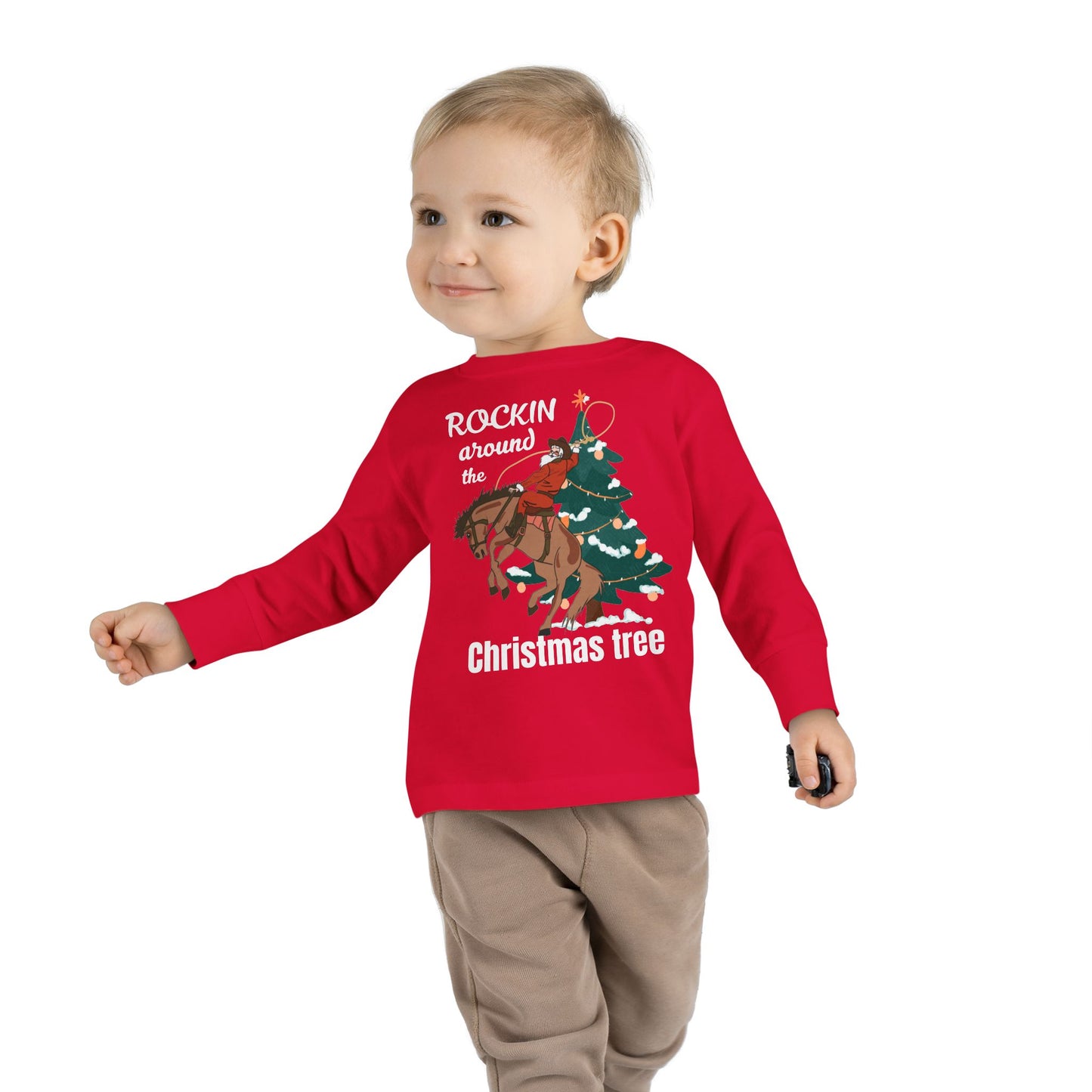 Rocking Around the Christmas Tree | Toddler Long Sleeve  | Christmas Tee