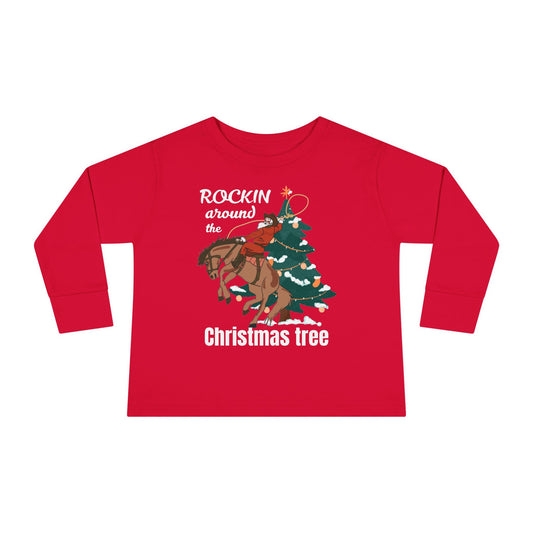 Rocking Around the Christmas Tree | Toddler Long Sleeve  | Christmas Tee