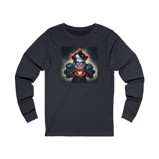 Pennywise Heart-Hands Long Sleeve| Fall T-Shirt | Halloween Graphic | Gift Idea | Unisex - Men and Women Tee | Funny T-Shirt