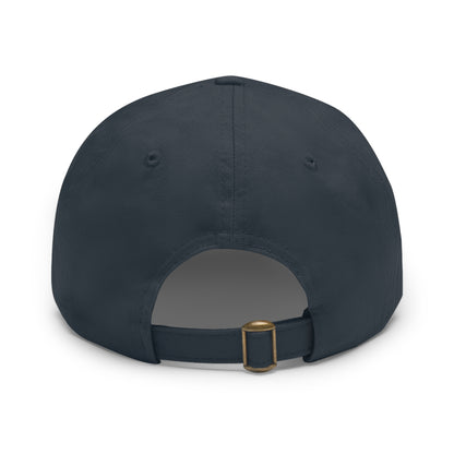 Halloween Dad Hat with Leather Patch - Broom hair. Don't care.