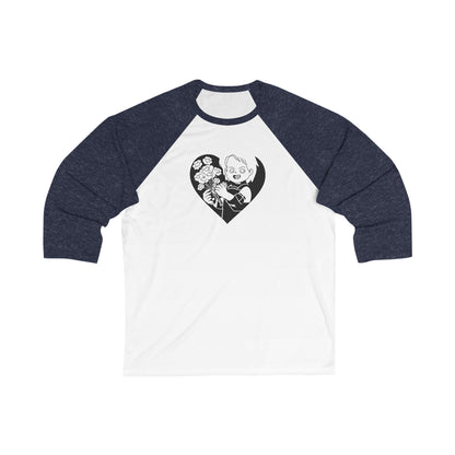 Chucky Heart | Fall T-Shirt | Halloween Graphic | Gift Idea |  3/4 Sleeve Tee | Funny T-Shirt