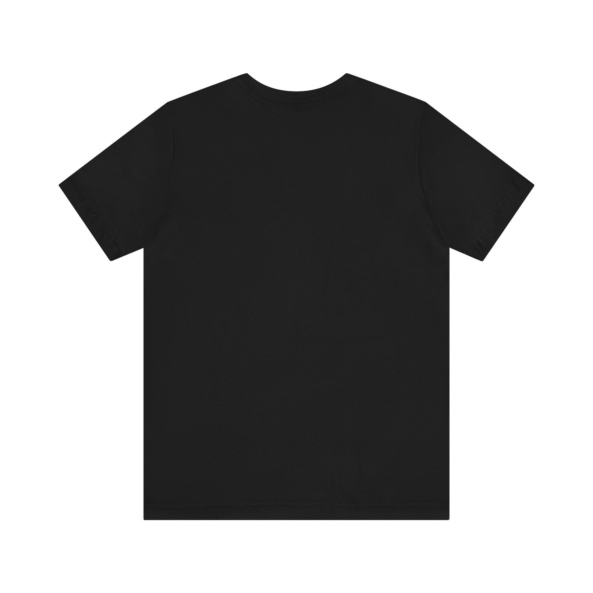 Blank Back of Graphic Adult Humor T-Shirt stating Loyalty and Orgasms, That's All I Need...And Food, Don't Forget Food in color black