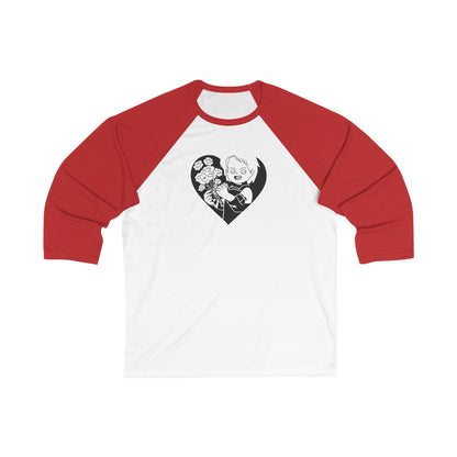 Chucky Heart | Fall T-Shirt | Halloween Graphic | Gift Idea |  3/4 Sleeve Tee | Funny T-Shirt