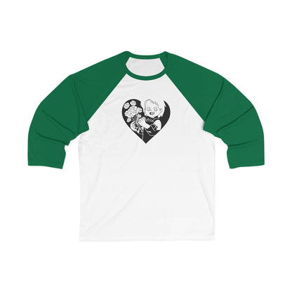 Chucky Heart | Fall T-Shirt | Halloween Graphic | Gift Idea |  3/4 Sleeve Tee | Funny T-Shirt
