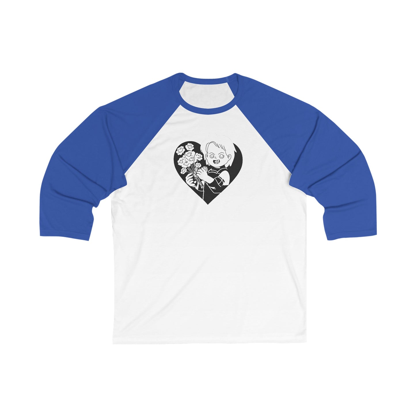 Chucky Heart | Fall T-Shirt | Halloween Graphic | Gift Idea |  3/4 Sleeve Tee | Funny T-Shirt