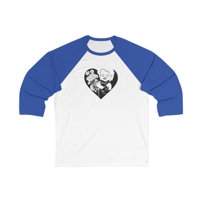 Chucky Heart | Fall T-Shirt | Halloween Graphic | Gift Idea |  3/4 Sleeve Tee | Funny T-Shirt
